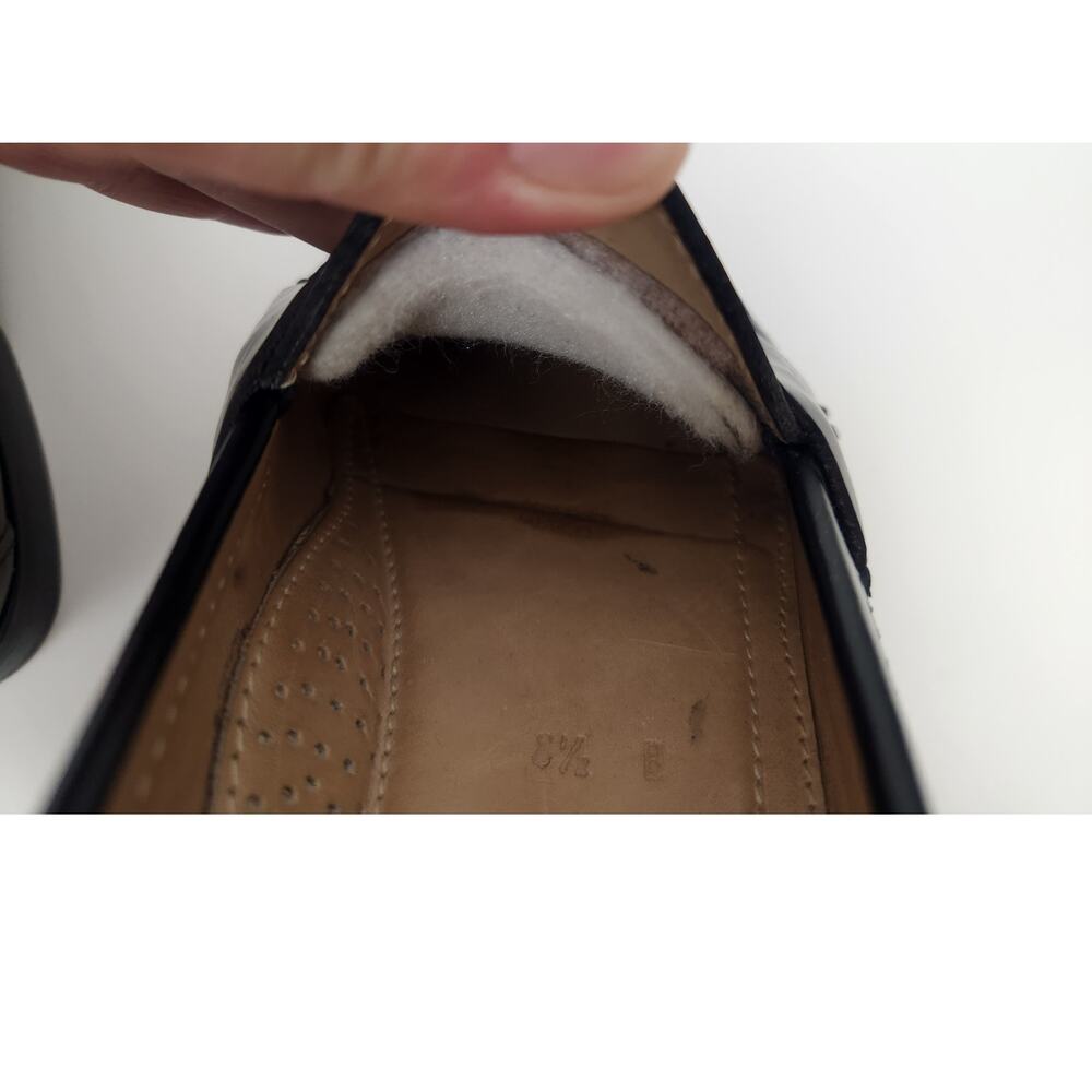 Cole Haan Black Leather Tassel Loafers - Picture 13 of 14